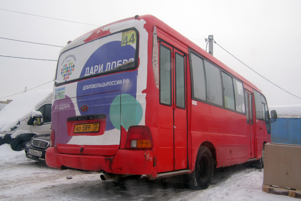 Тюменская область, Hyundai County Kuzbass № АО 589 72