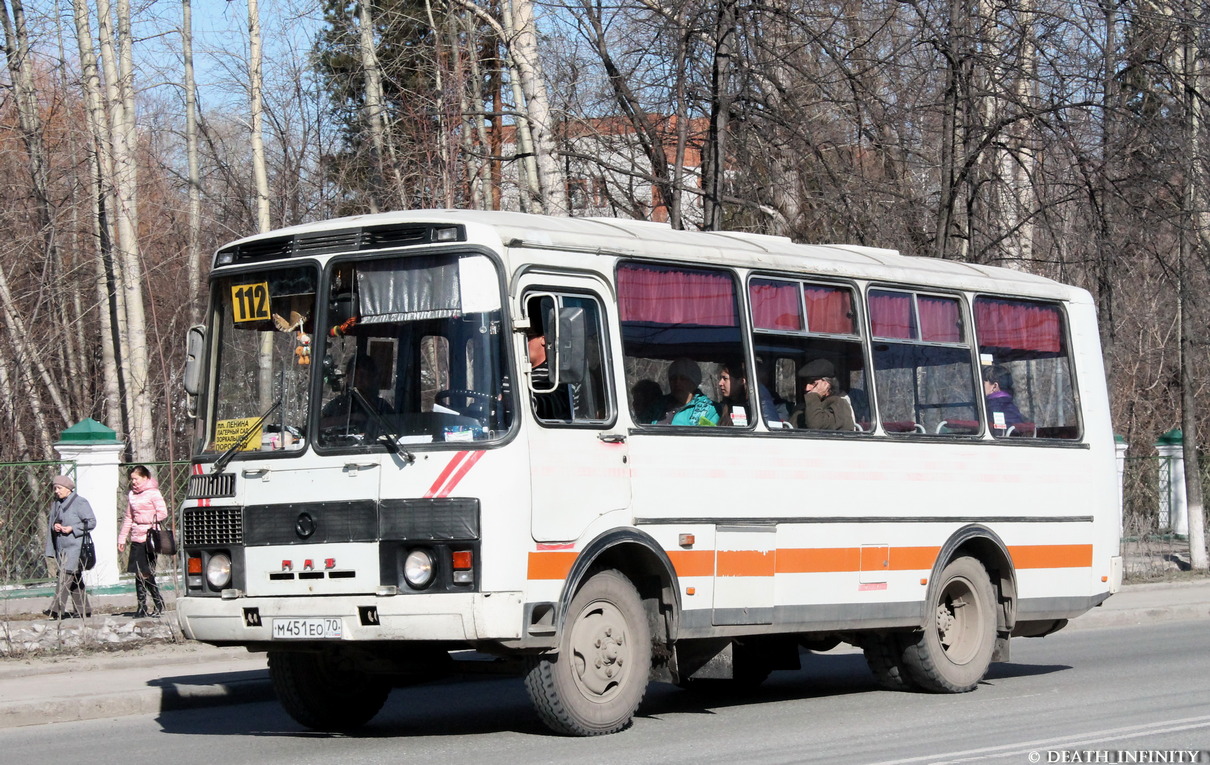 Томская область, ПАЗ-32051-110 № М 451 ЕО 70