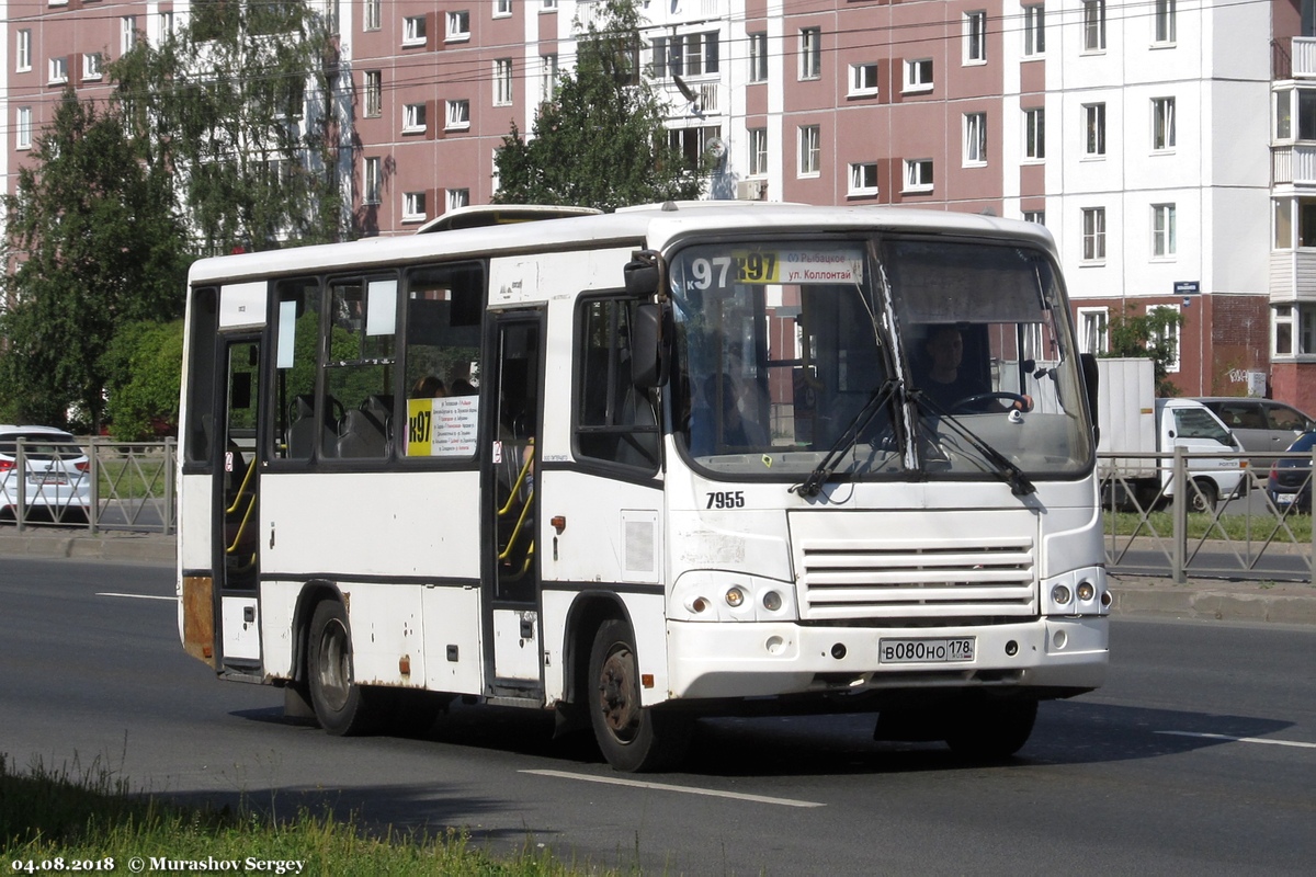 Санкт-Петербург, ПАЗ-320402-05 № 7955