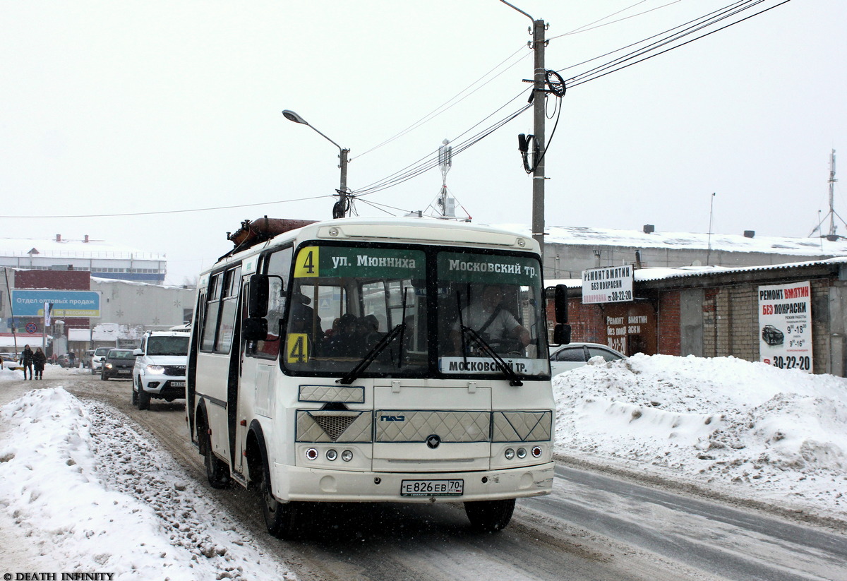 Томская область, ПАЗ-32054 № Е 826 ЕВ 70