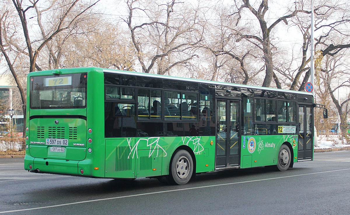 Алматы, Yutong ZK6118HGA № 597 DS 02