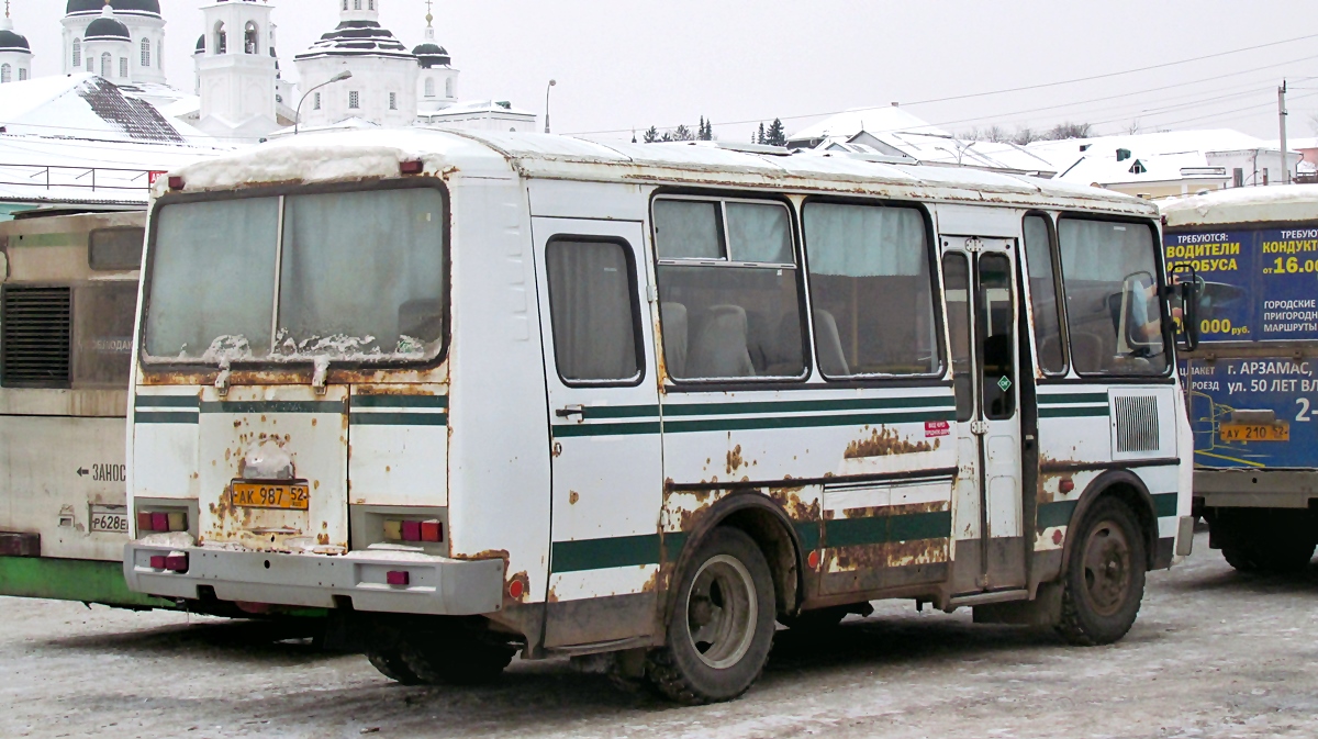 Nizhegorodskaya region, PAZ-32053 # АК 987 52