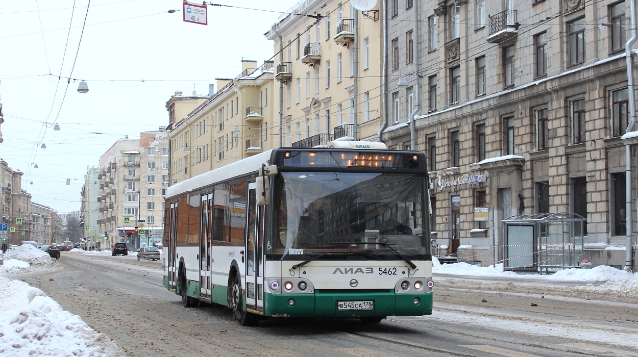 Санкт-Петербург, ЛиАЗ-5292.60 № 5462