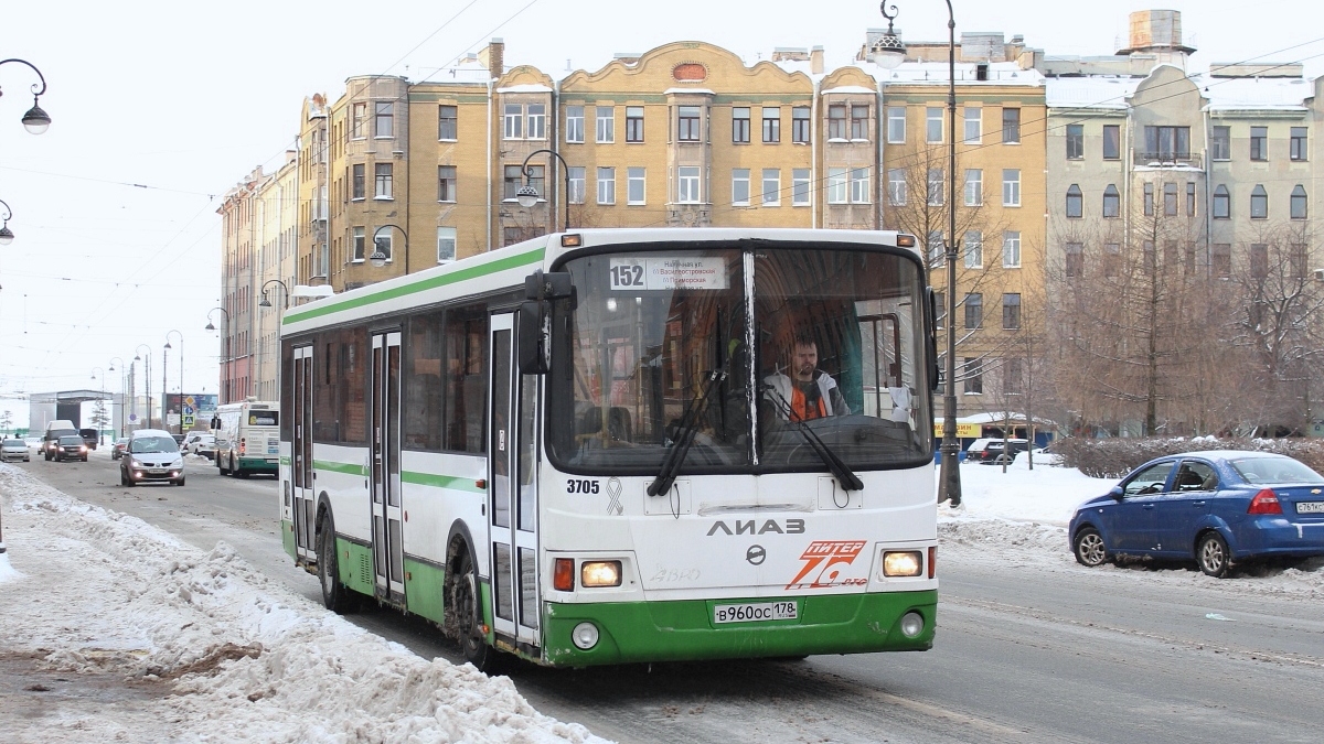 Санкт-Петербург, ЛиАЗ-5293.60 № 3705