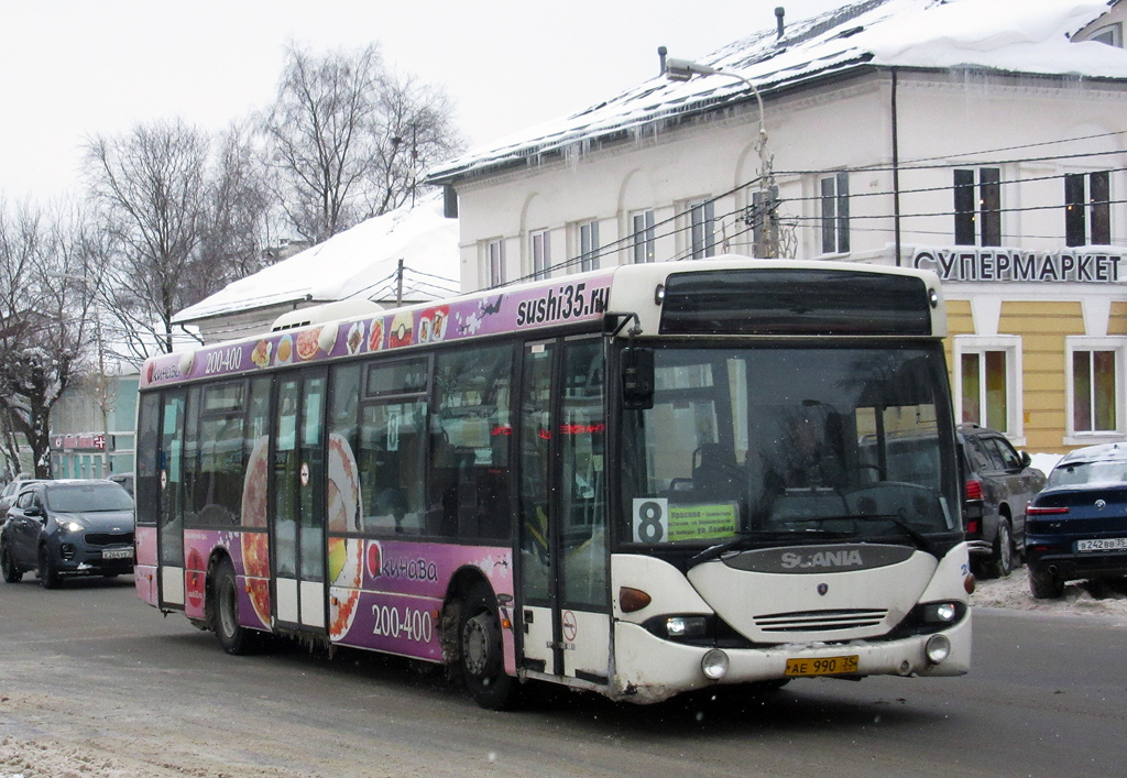 Вологодская область, Scania OmniLink I (Скания-Питер) № АЕ 990 35