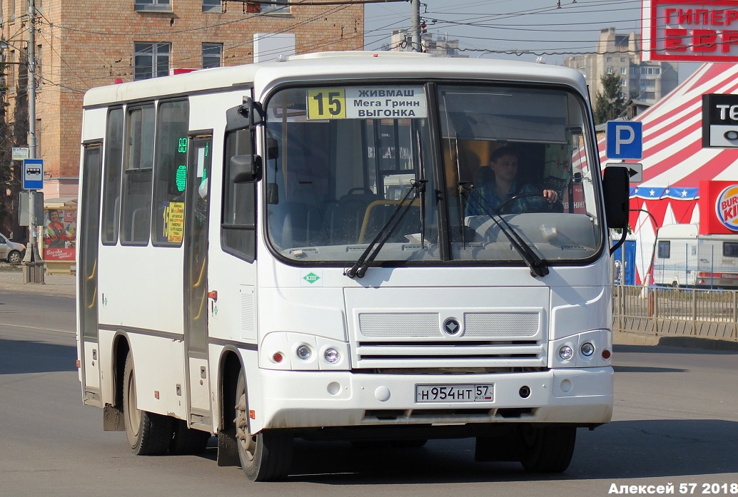 Орловская область, ПАЗ-320302-11 № Н 954 НТ 57