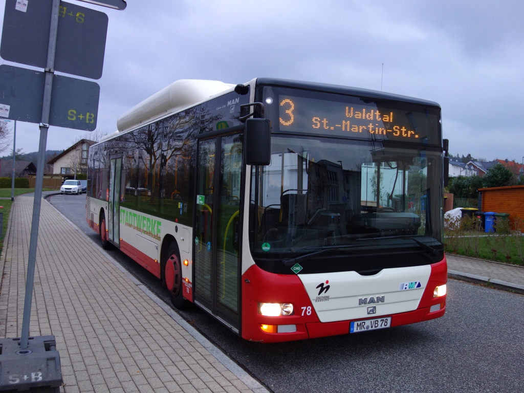 Гессен, MAN A21 Lion's City NL313 CNG № 78