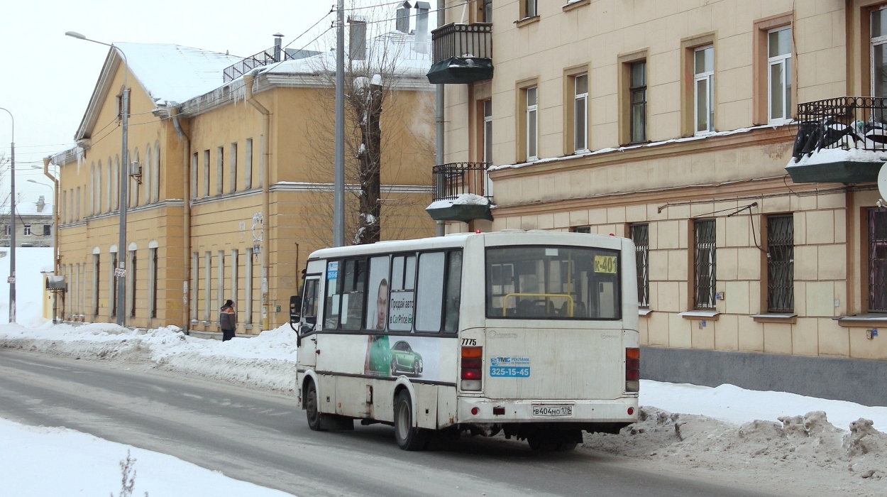 Санкт-Петербург, ПАЗ-320412-05 № 7775