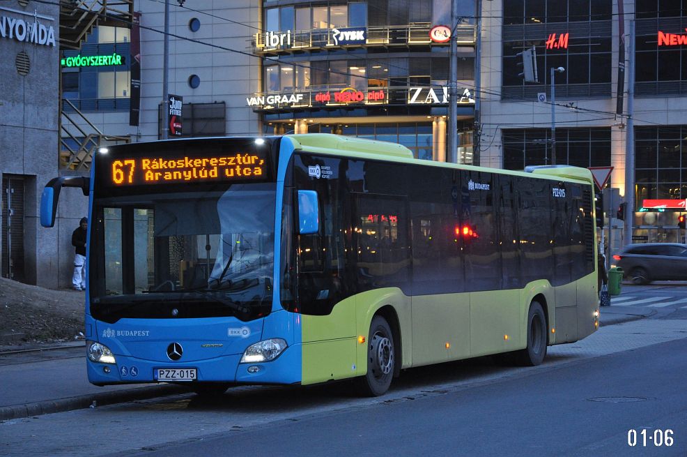 Венгрия, Mercedes-Benz Citaro C2 hybrid № PZZ-015