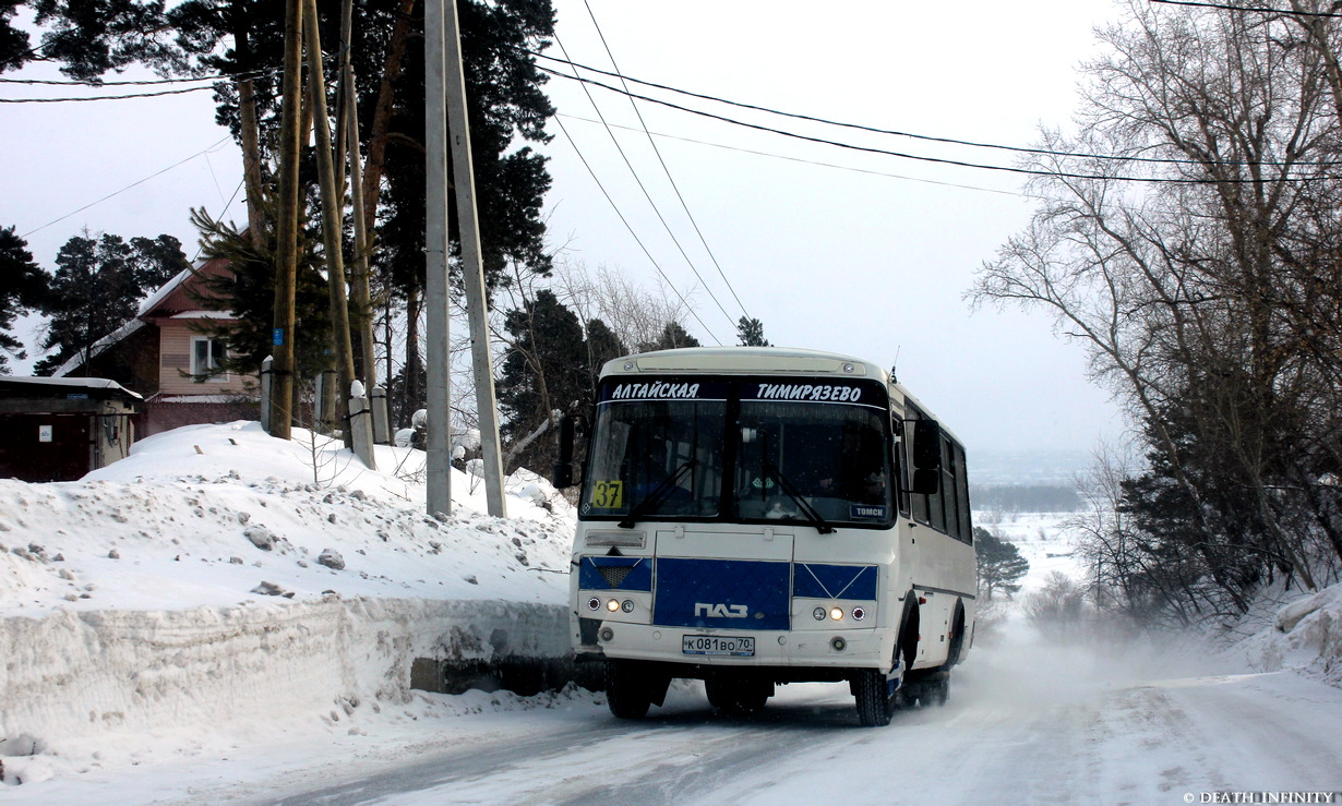 Oblast Tomsk, PAZ-32054 Nr. К 081 ВО 70