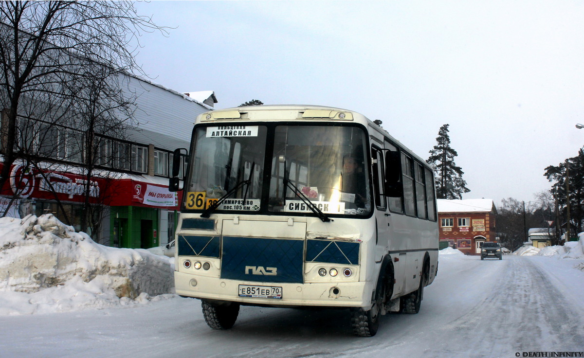 Томская область, ПАЗ-32054 № Е 851 ЕВ 70