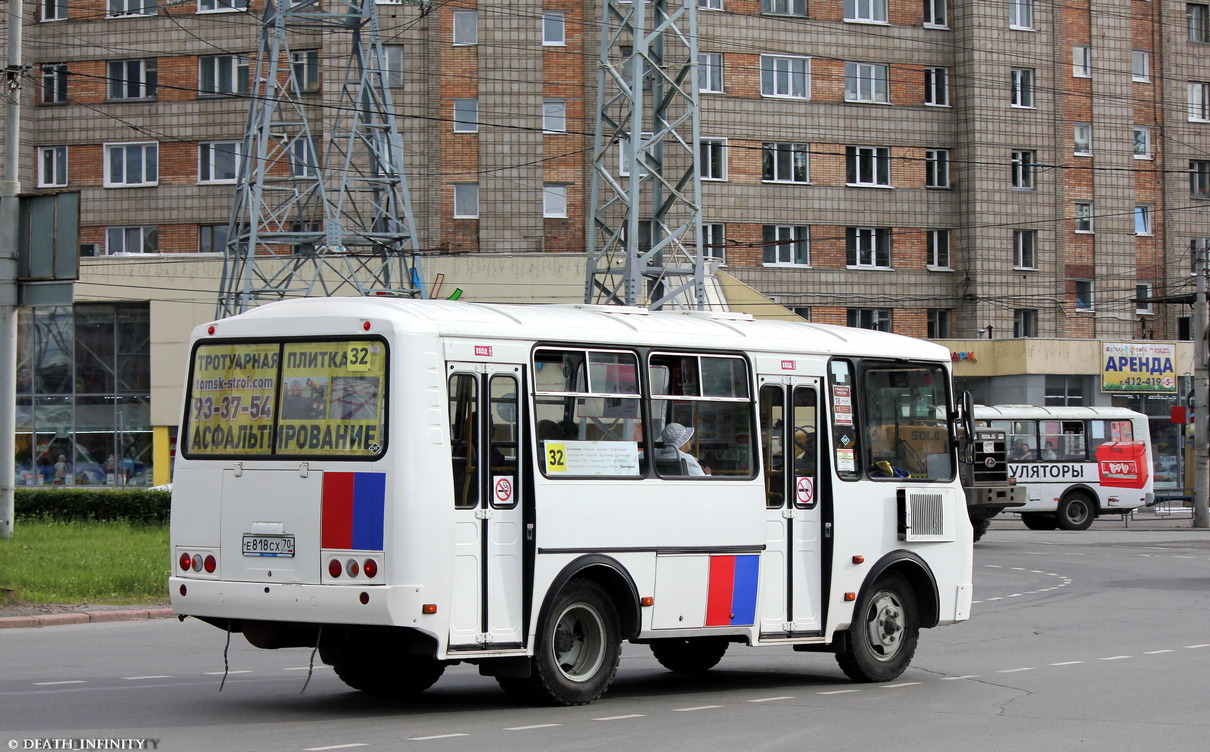 Томская область, ПАЗ-32054 № Е 818 СХ 70