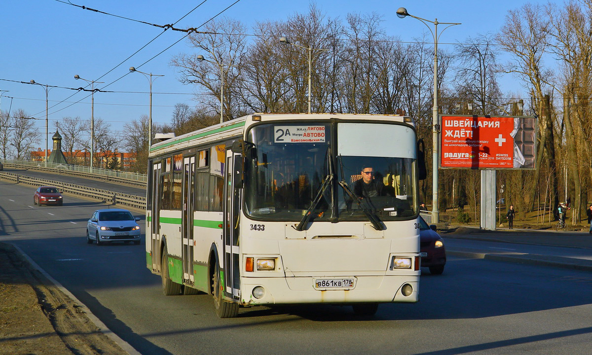 Санкт-Петербург, ЛиАЗ-5293.53 № 3433