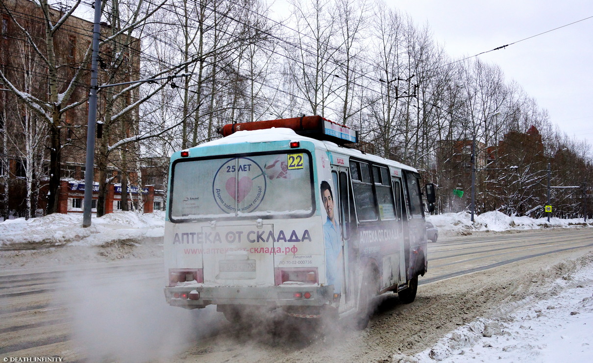 Томская область, ПАЗ-32053 № Е 899 КЕ 70