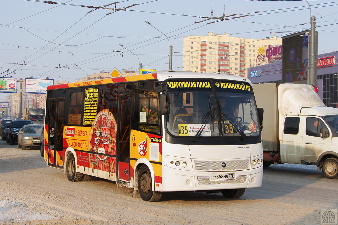 Санкт-Петербург, ПАЗ-320414-05 "Вектор" (1-2) № У 358 МВ 178