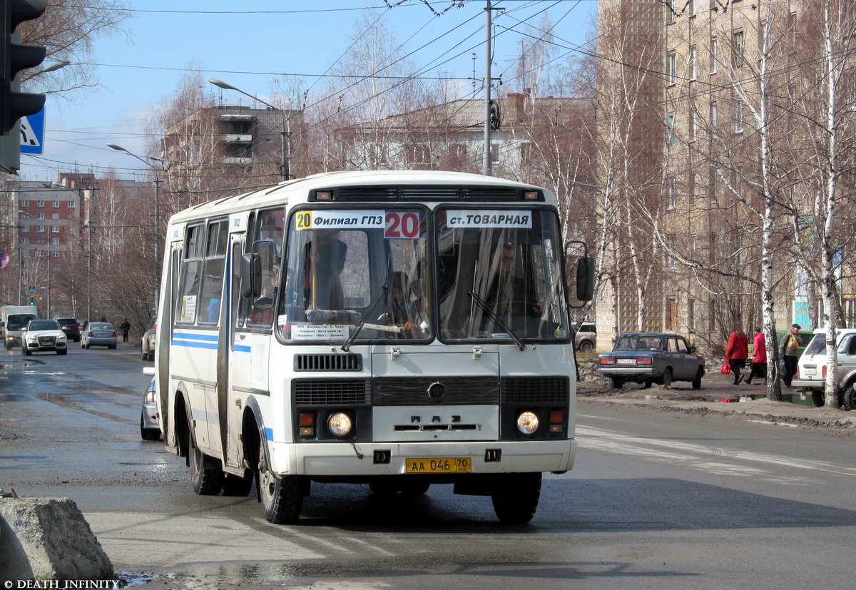 Томская область, ПАЗ-32054 № АА 046 70