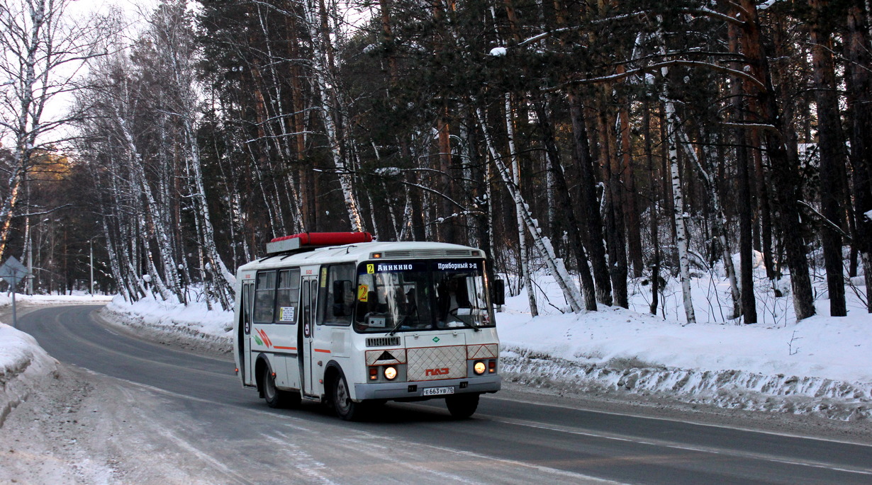 Томская область, ПАЗ-32054 № Е 663 УВ 70