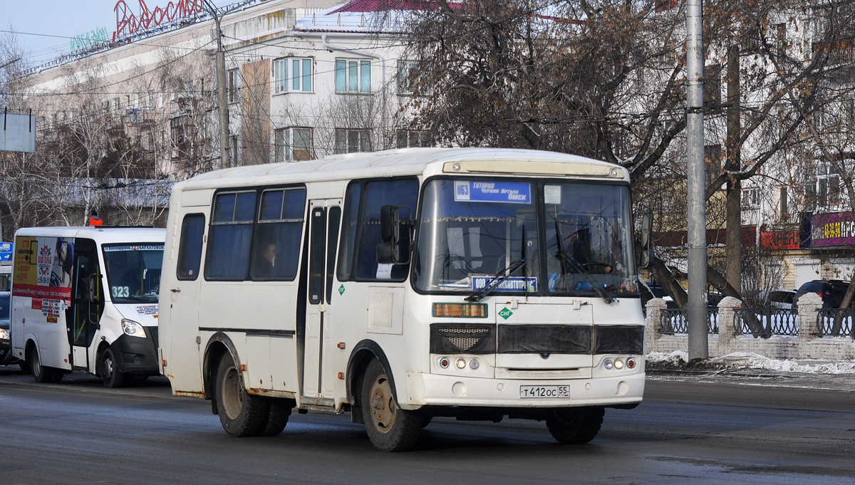 Омская область, ПАЗ-32053 № Т 412 ОС 55