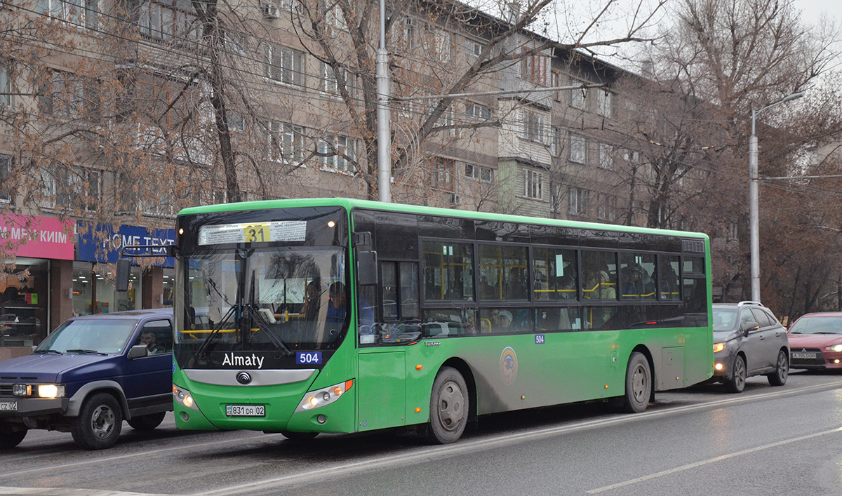 Алматы, Yutong ZK6118HGA № 504