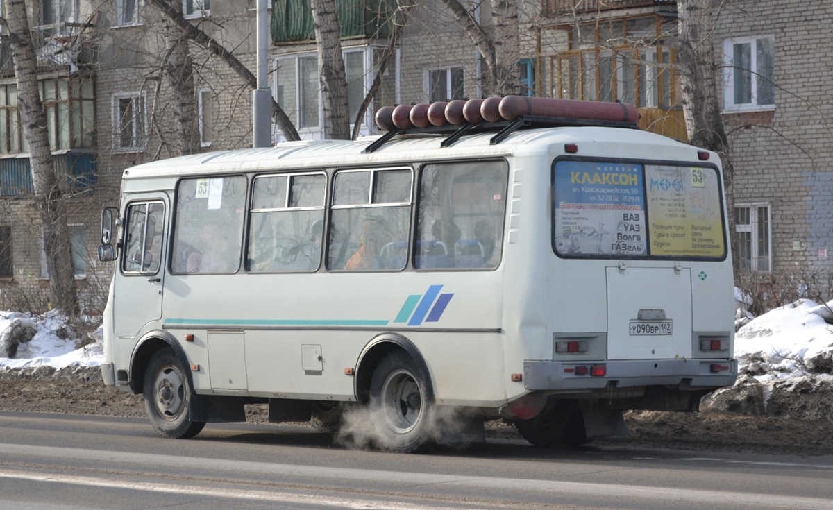 Томская область, ПАЗ-32053 № У 090 ВР 142