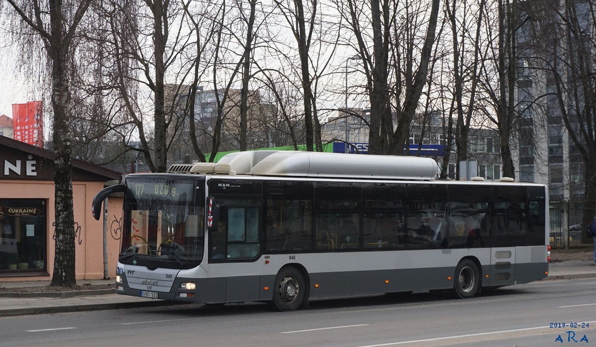 Литва, MAN A21 Lion's City NL273 CNG № 940