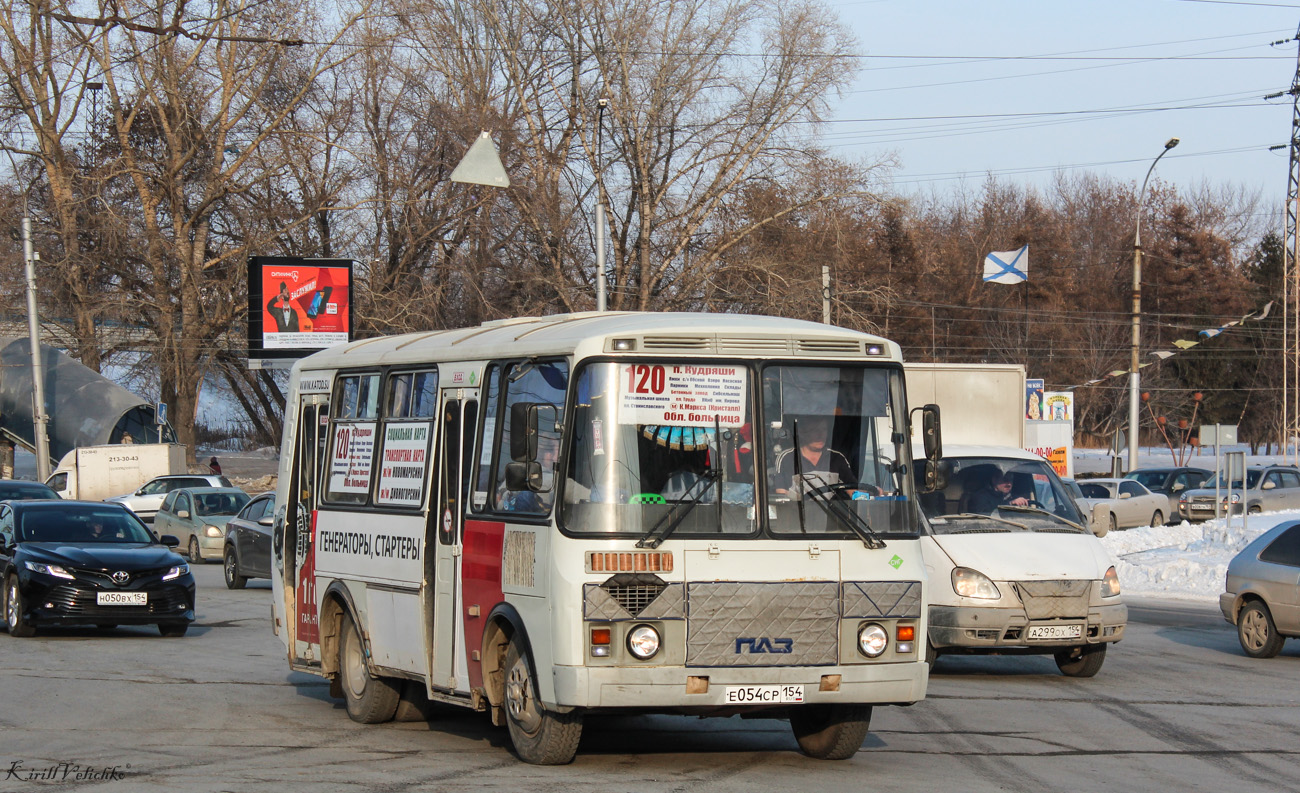 Новосибирская область, ПАЗ-32054 № Е 054 СР 154