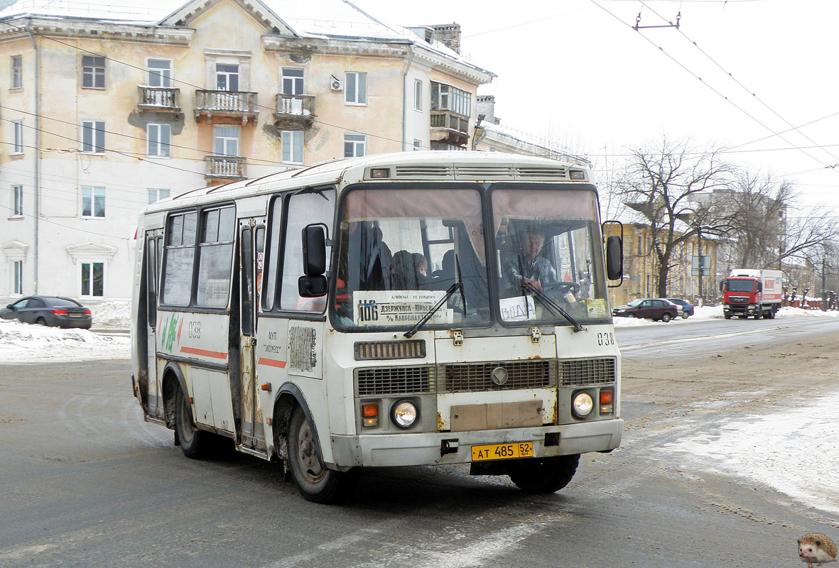 Нижегородская область, ПАЗ-32054 № 038