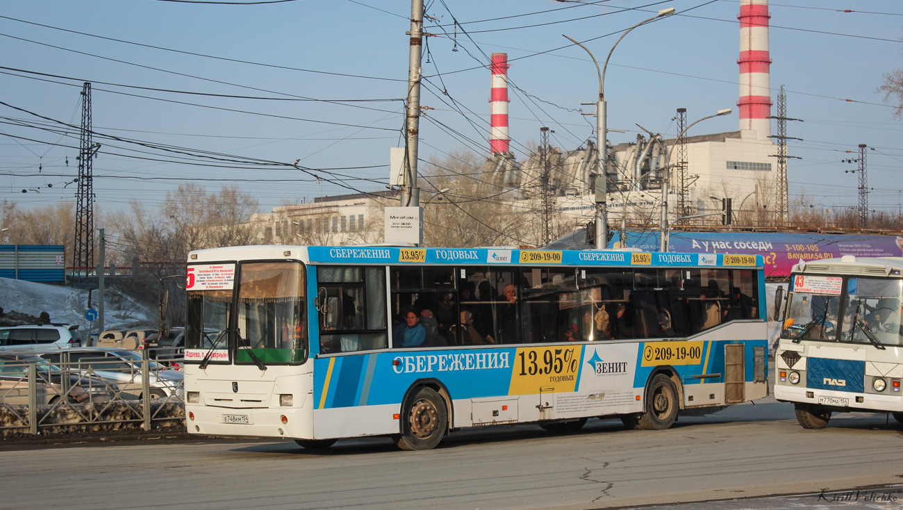 Новосибирская область, НефАЗ-5299-10-15 № Е 748 КМ 154