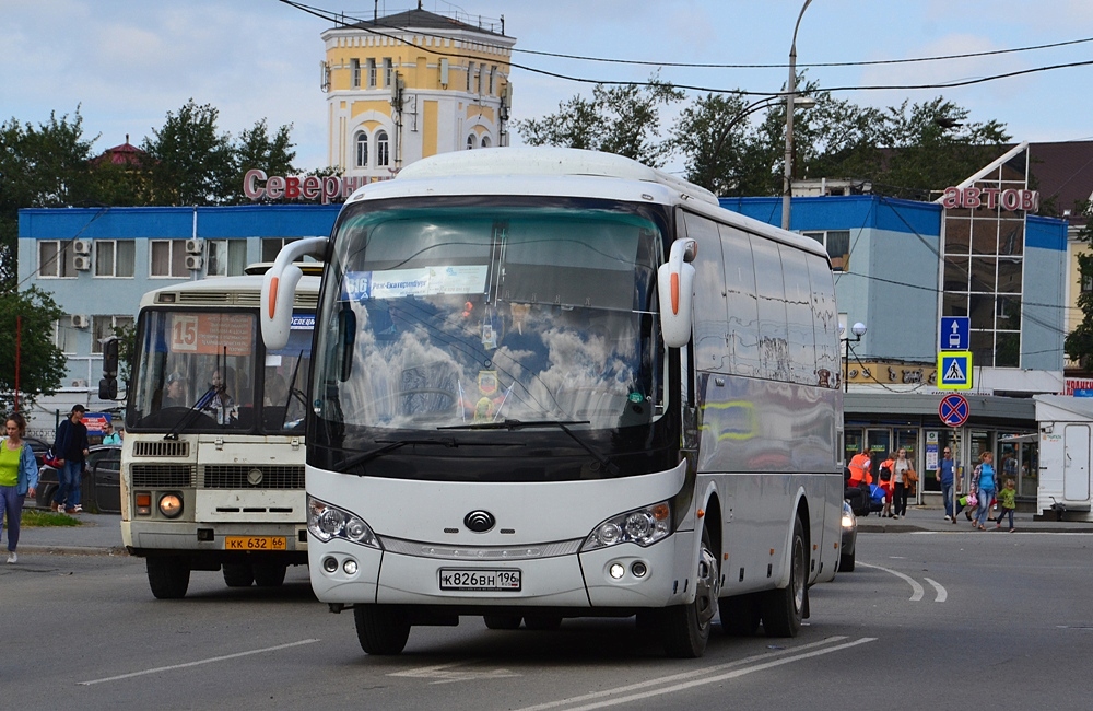 Свердловская область, Yutong ZK6938HB9 № К 826 ВН 196