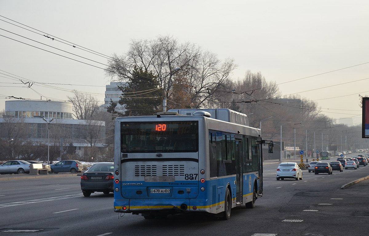 Алматы, Yutong ZK6118HGA № 887