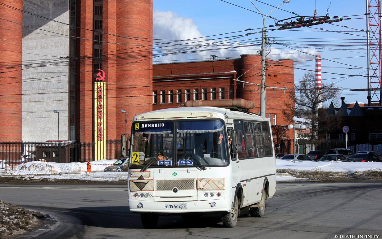 Томская область, ПАЗ-32054 № Е 194 СХ 70