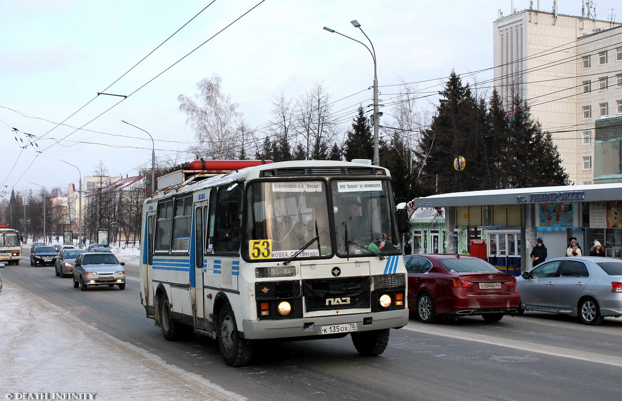 Томская область, ПАЗ-32054 № К 135 ОХ 70