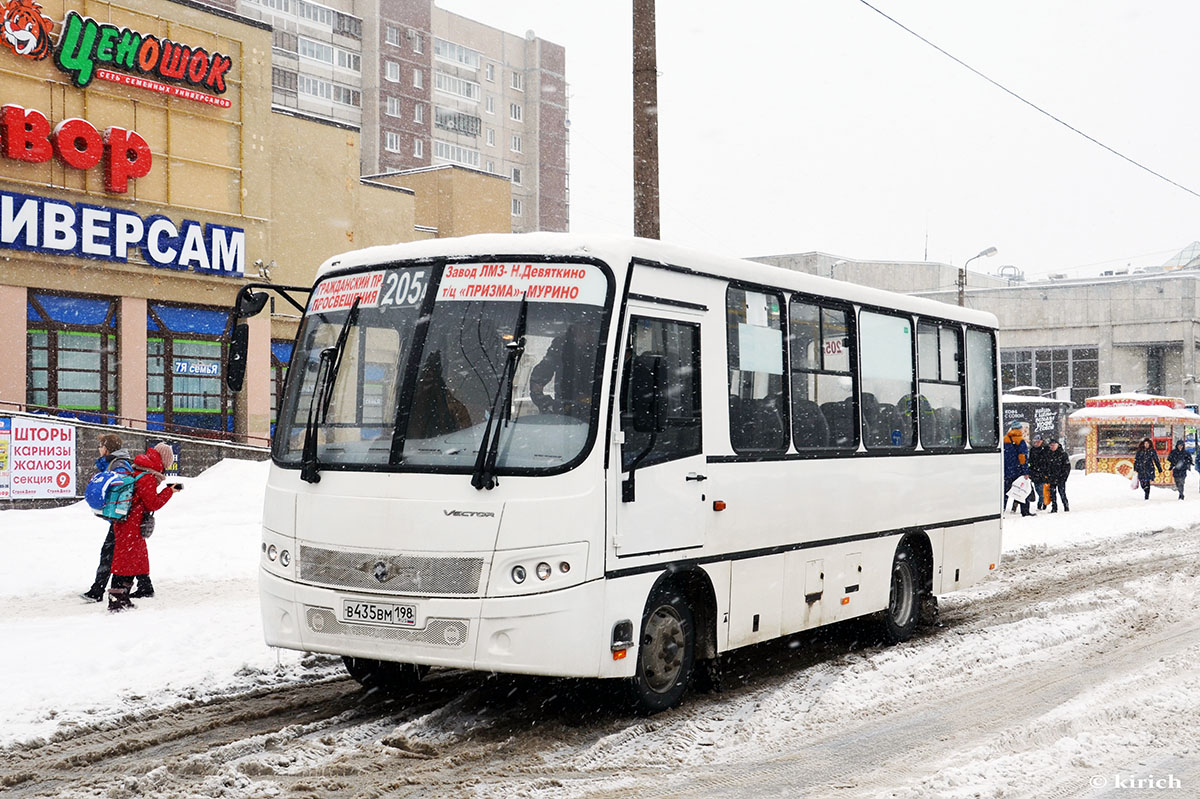 Санкт-Петербург, ПАЗ-320402-05 "Вектор" № В 435 ВМ 198