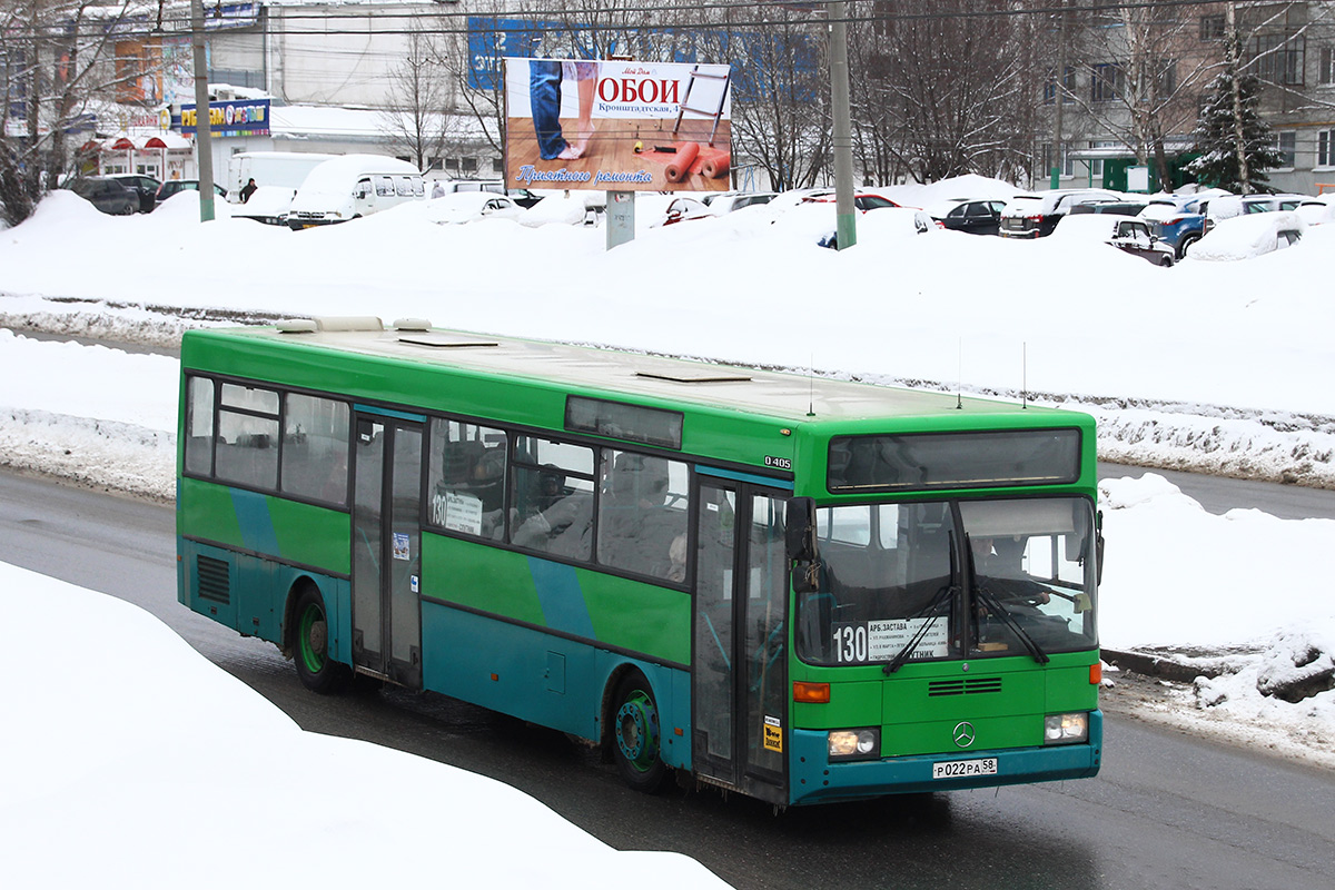 Пензенская область, Mercedes-Benz O405 № Р 022 РА 58