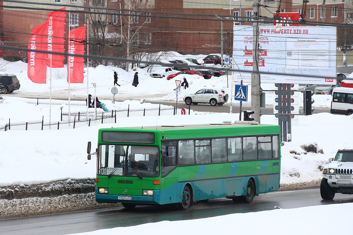 Пензенская область, Mercedes-Benz O405 № Р 022 РА 58