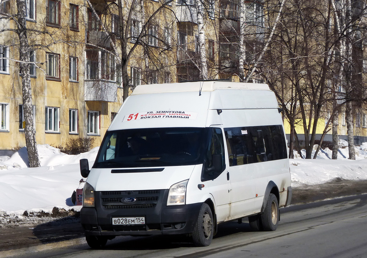 Новосибирская область, Нижегородец-222709  (Ford Transit) № В 028 ЕМ 154