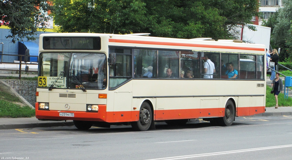 Владимирская область, Mercedes-Benz O405 № А 231 МС 33