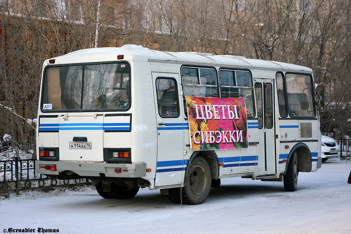 Sacha (Jakutsko), PAZ-32053 č. Н 114 АА 14