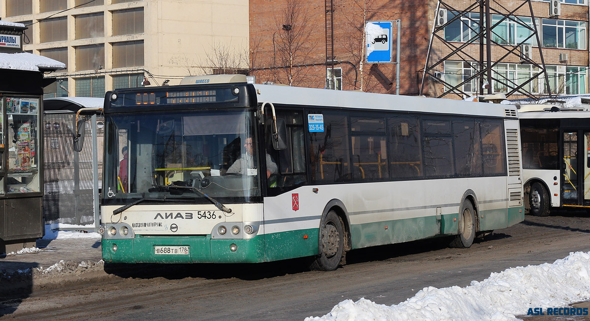 Санкт-Петербург, ЛиАЗ-5292.60 № 5436