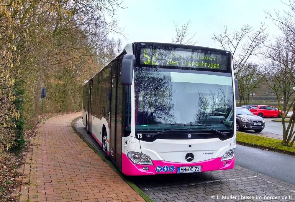 Нижняя Саксония, Mercedes-Benz Citaro C2 hybrid № 73