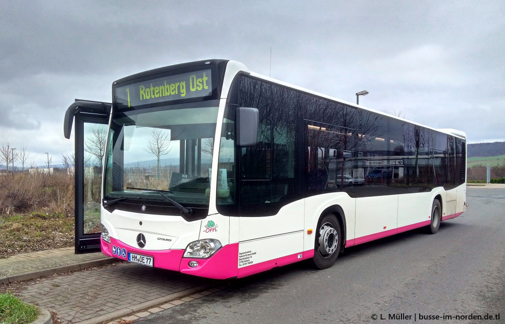 Нижняя Саксония, Mercedes-Benz Citaro C2 hybrid № 77