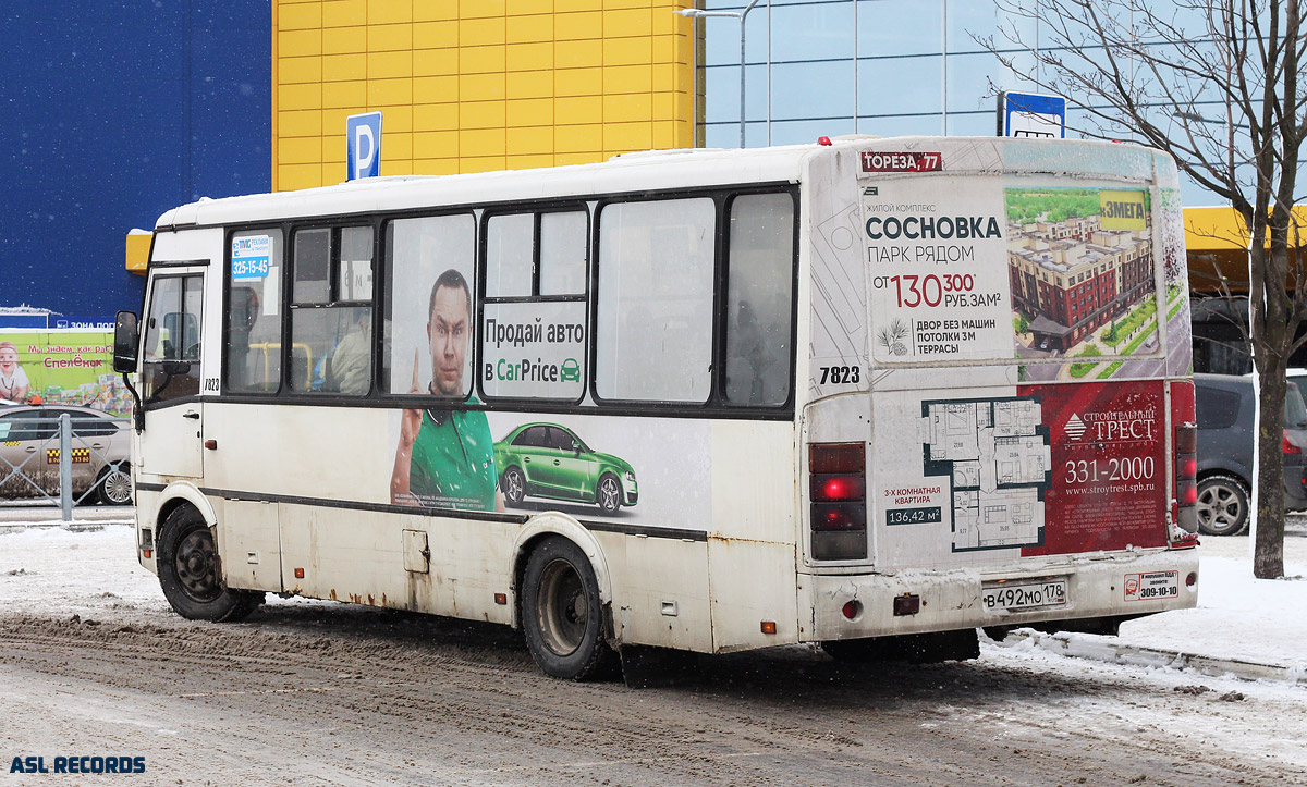 Санкт-Петербург, ПАЗ-320412-05 № 7823