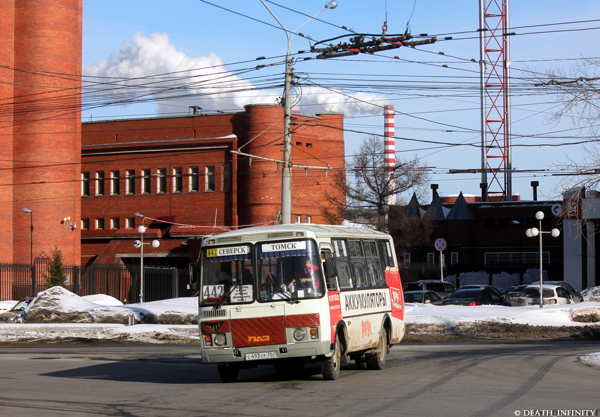 Томская область, ПАЗ-32054 № С 493 СР 70