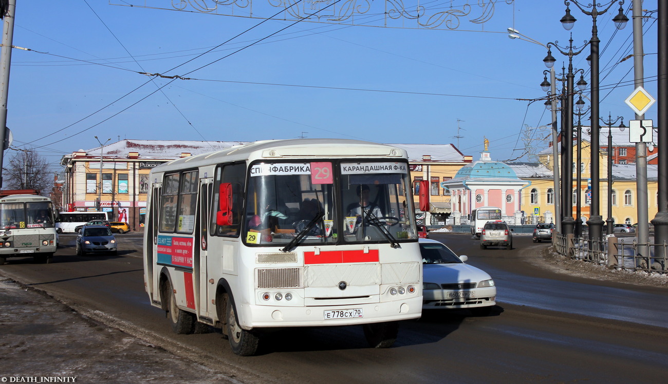 Томская область, ПАЗ-32054 № Е 778 СХ 70