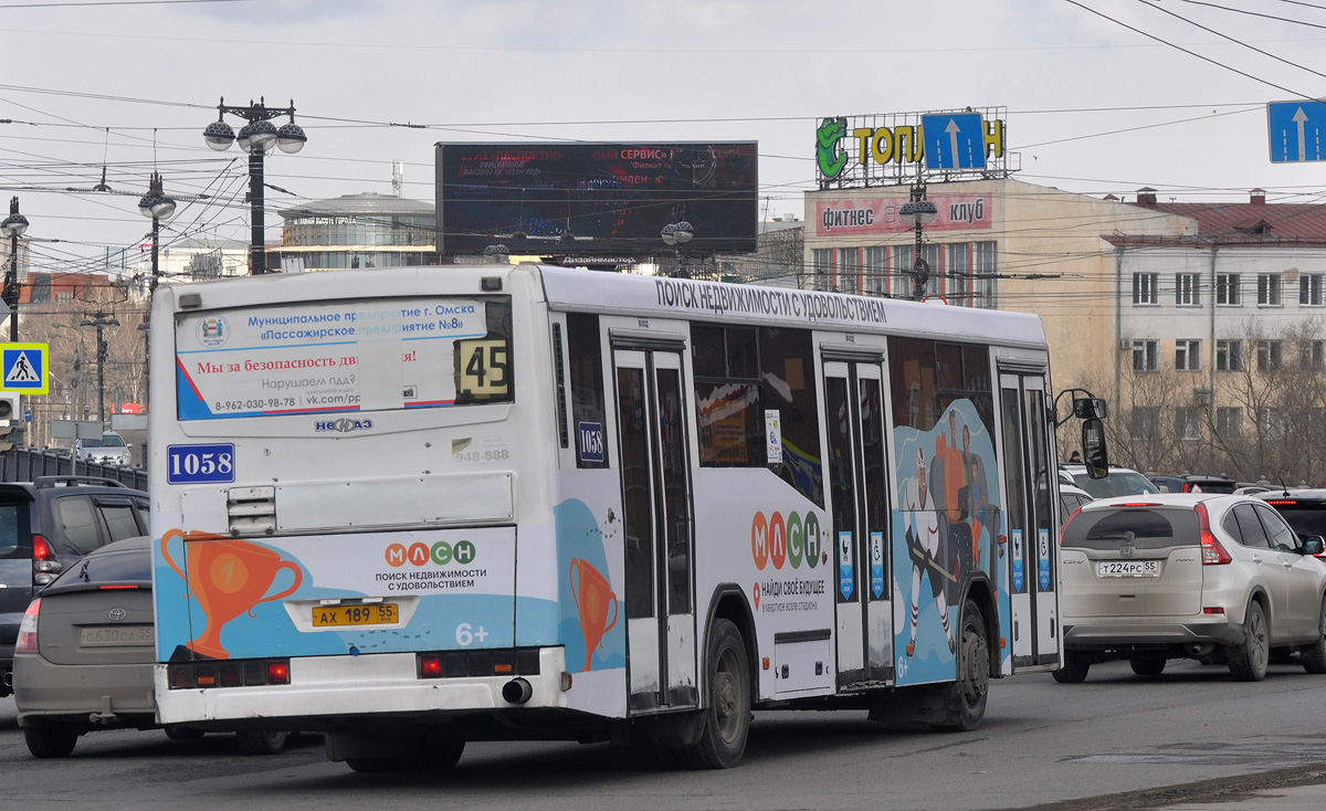 Omsk region, NefAZ-5299-30-32 Nr. 1058