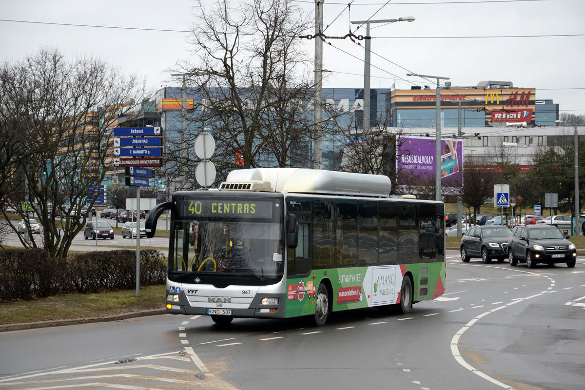 Lietuva, MAN A21 Lion's City NL273 CNG № 947