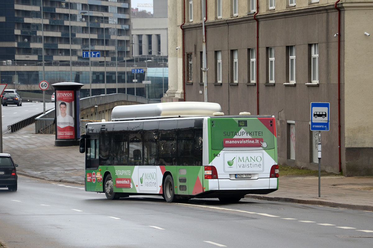 Lietuva, MAN A21 Lion's City NL273 CNG № 947