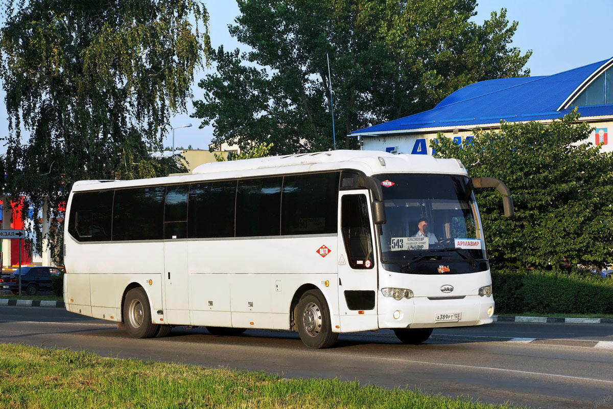 Краснодарский край, JAC HK6120 № А 389 РТ 123 — Фото — Автобусный транспорт