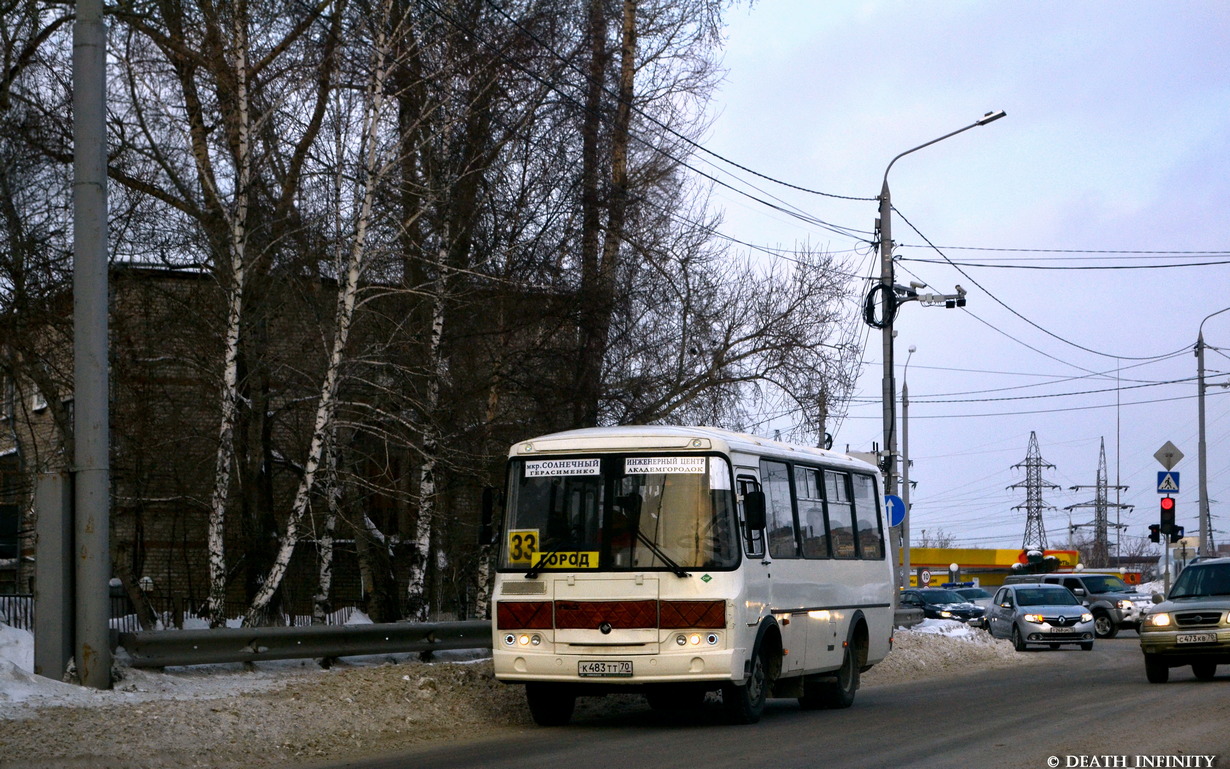 Oblast Tomsk, PAZ-32054 Nr. К 483 ТТ 70
