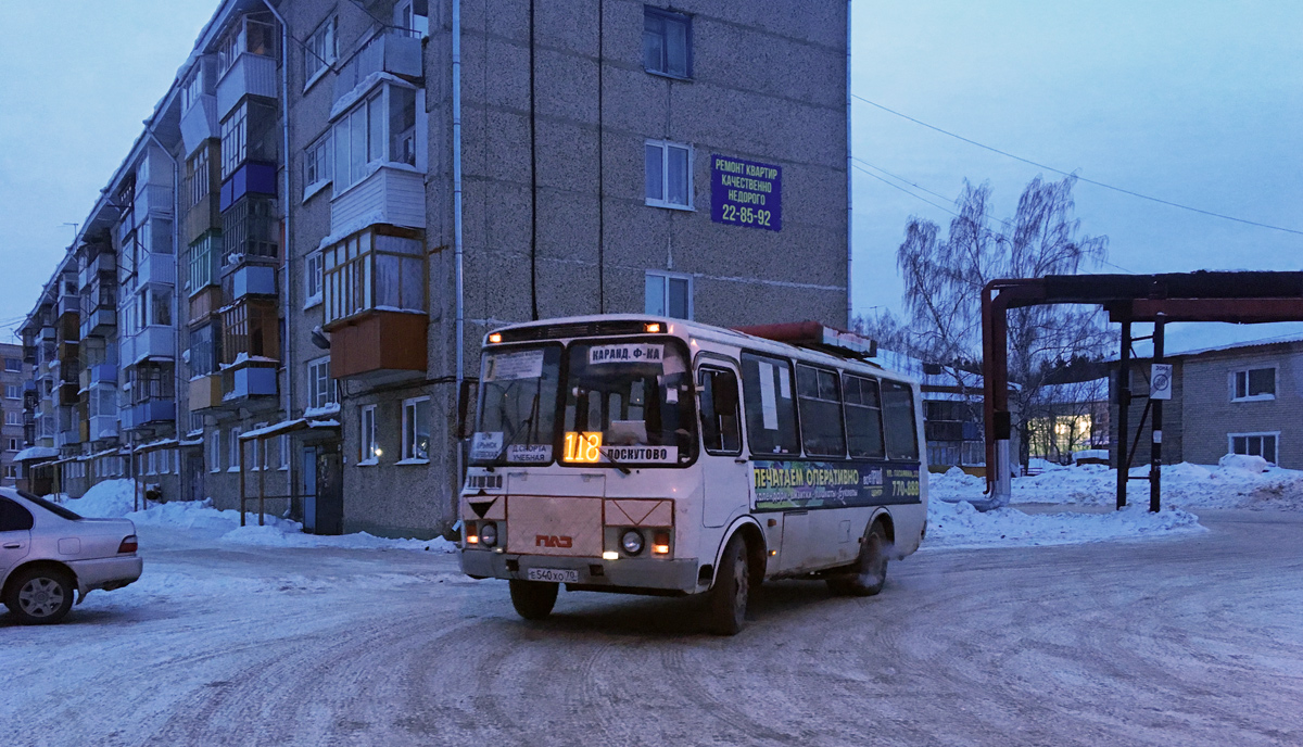 Томская область, ПАЗ-32054 № Е 540 ХО 70